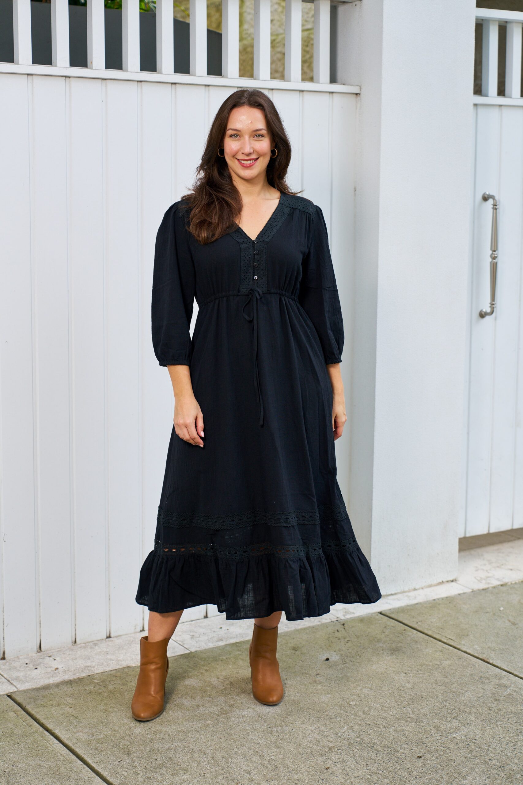 Navy midi deals dress australia