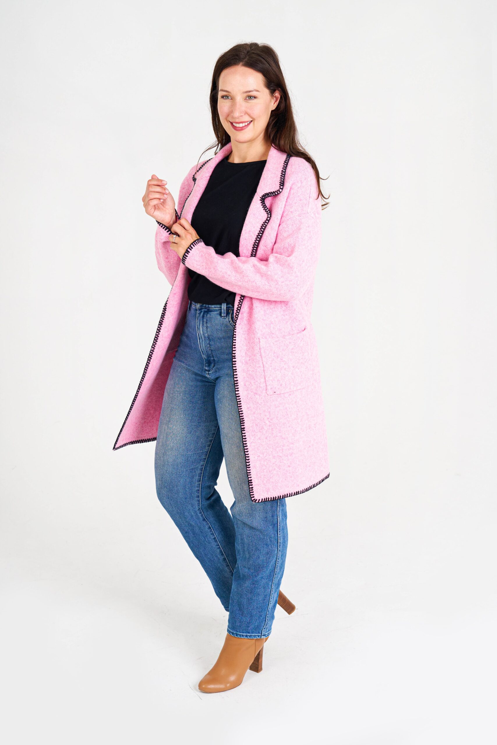 Boho women clothing wholesale Knitwear - KELSEY-pink