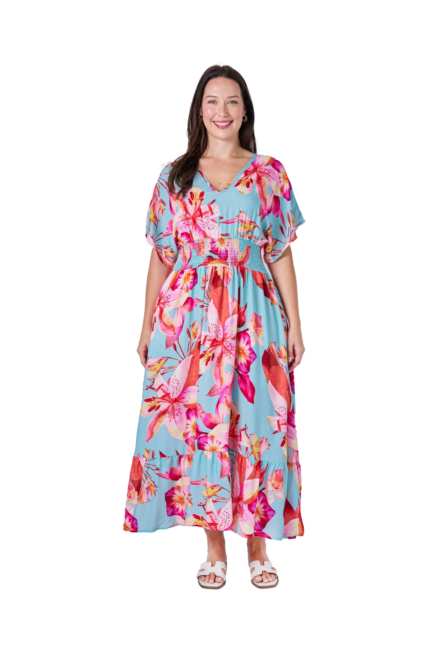 sea new york violette patch midi dress Sea Rosita Smocked Dress In Blue – Evoluxxy